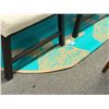 Image 2 : Turquoise Round Patio Area Rug - Approx.  5' D
