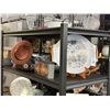 Image 1 : Shelf Lot Asst. Dishes, Bowls, Décor w/Spheres