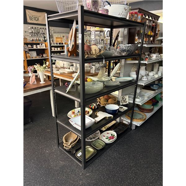 Dark Grey 5 Shelf Merchandising Rack