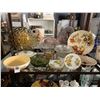 Image 1 : Ornate Dishes, Rooster Picture, Pressed Glass, Dishes, Glassware - 3 Shelves