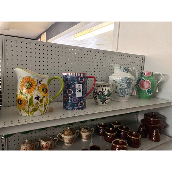 Ornate Glazed Pitchers - 5 - Top Shelf