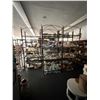 Image 1 : 7-Ornate Iron w/Glass Shelves 9' Merchandising Rack - 7 X $