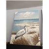 Image 1 : Oil On Canvas Heron Sea Scape Wall Art - Approx. 24"  X  36"  - 2