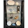 Image 1 : Art Glass Vase, Sea Life Dishes, Star Fish, Décor - 4 Shelves