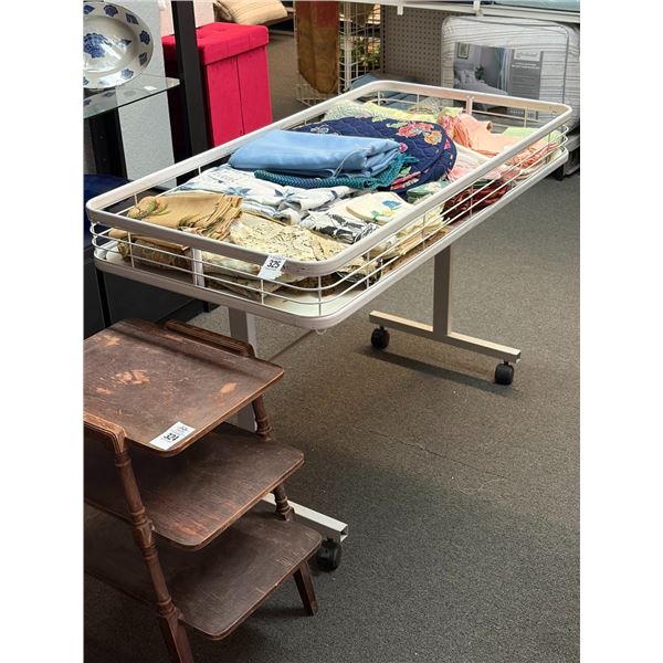 Asst. Linens In Rolling Bin Cart