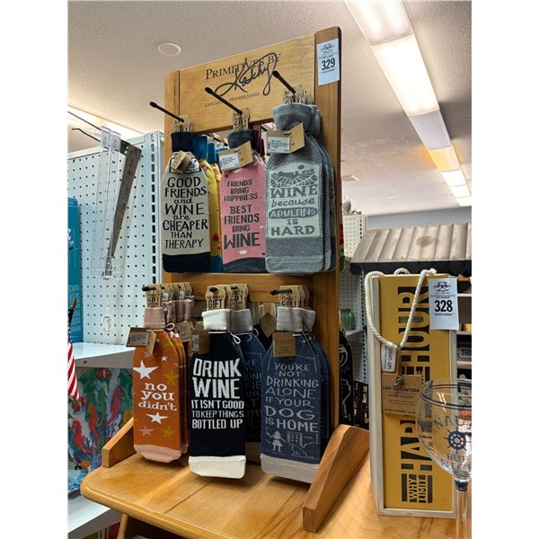 Merchandising Rack, Asst. Wine Bottle Sleeves