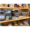 Image 1 : Shelf Lot w/Ornate String Lights, Sports Bowls