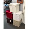 Image 1 : 5-Padded Storage Ottomans - 5 X $