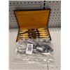 Image 1 : Poitier Specialty Handled Knife Set w/Box, Utensils