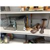 Image 1 : Vintage Middle Crates, Shoe Mold, Old Rulers, Décor on Shelf