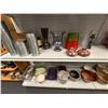 Image 3 : Asst. Vases, Bowls, Décor, Rocks - 4 Shelves