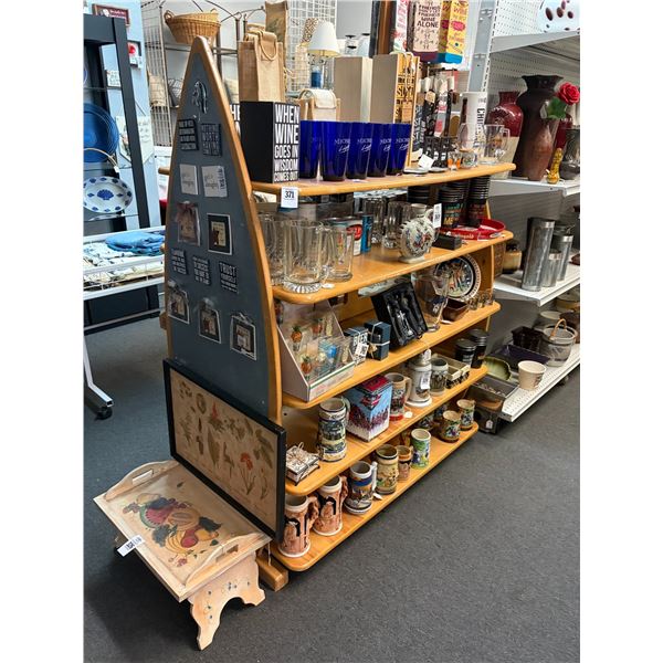 Wooden 4 Tier Display