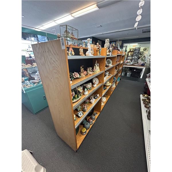 10-Wood w/Metal Trim Double Sided Merchandising Rack - 10 X $