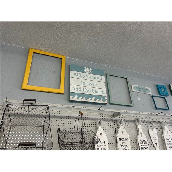 Beach Mermaids Inspirations, Photo Frames on Wall Above Gondola