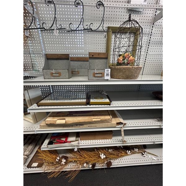 Metal Shelf Buckets, Floral Cage, Vintage Warmers, Décor - 5 Shelves