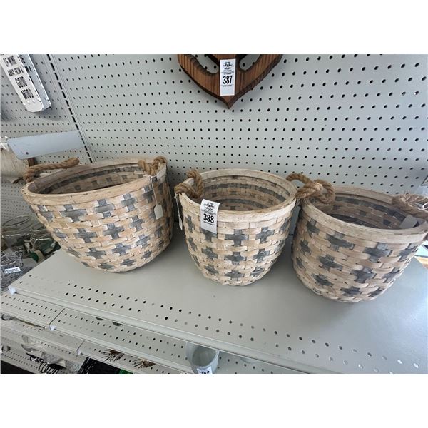 Graduating Rope Handle Baskets Set - 3