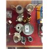 Image 1 : Asst. Vintage Creamers, Burner, Candlestand, Bell