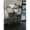 Image 1 : Metal w/Glass Shelves Display