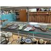 Image 1 : Lot of Asst. Vanity Mirrors, Brush, Ladie's Gloves On Shelf