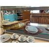 Image 4 : Lot of Asst. Vanity Mirrors, Brush, Ladie's Gloves On Shelf