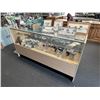 Image 1 : Light Oak  6'  Half Vision Merchandising Counter