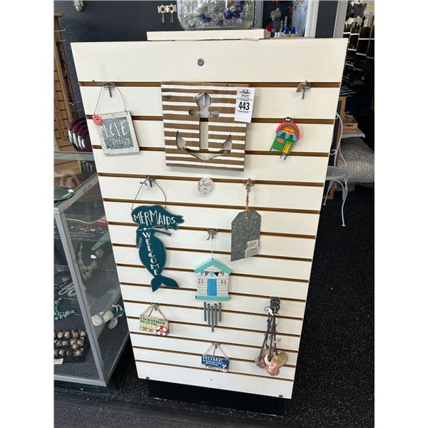 Asst. Nautical Décor on Slat Wall