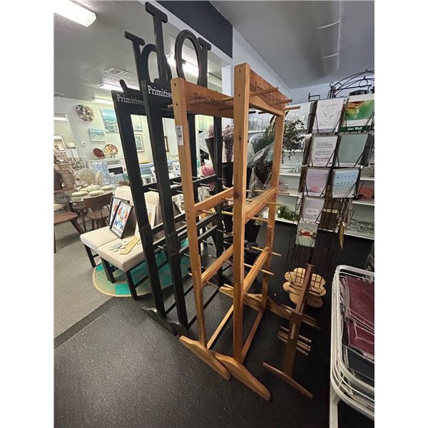 Upright Wooden Merchandising Racks - 5