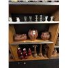 Image 2 : Asst. Candlestands, Glazed Jars, Glassware, Décor - 5 Shelves