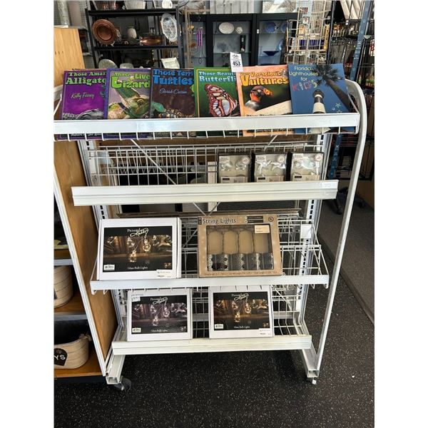 Picture Books, String Lights, Napkin Rings - 4 Shelves