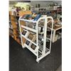 Image 1 : White Metal Merchandising Cart