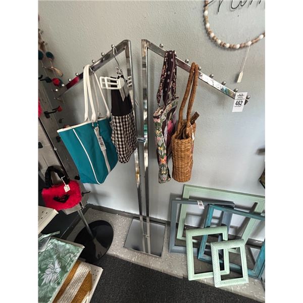 Chrome Garment Racks - Pair