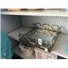 Image 1 : Ornate Metal Mirrored Base Tray