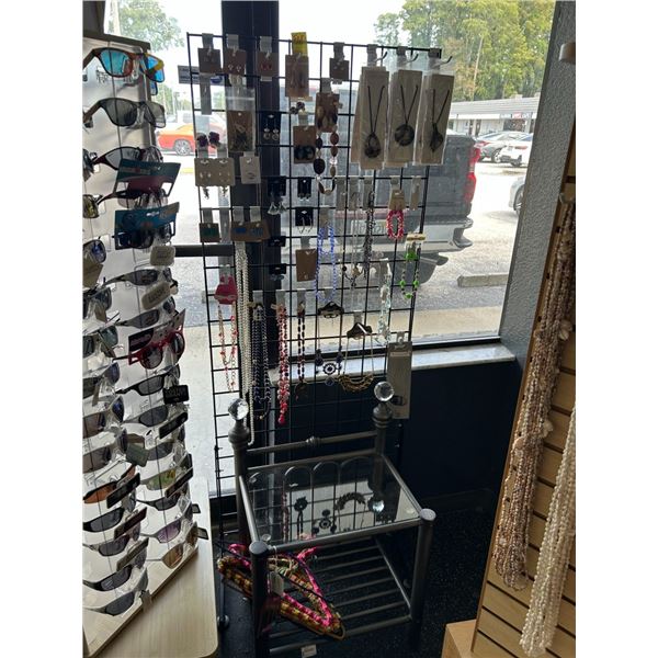 Asst. Fashion Jewelry on Grid Wall Merchandiser