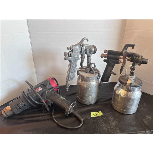 Heat gun, paint sprayers