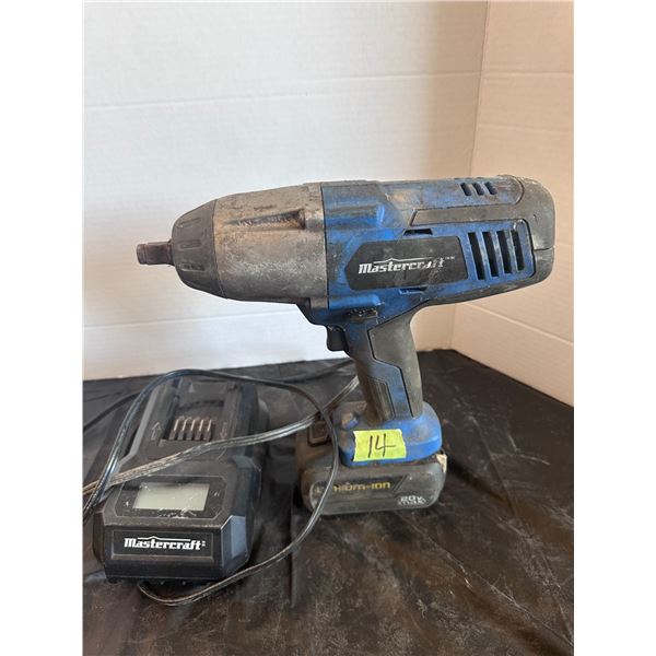 Mastercraft brand cordless drill with charger and battery
