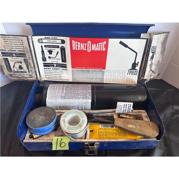 BernzOmatic plumbing torch kit with carrying case