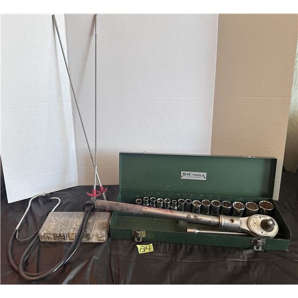 Socket set with carrying case and more