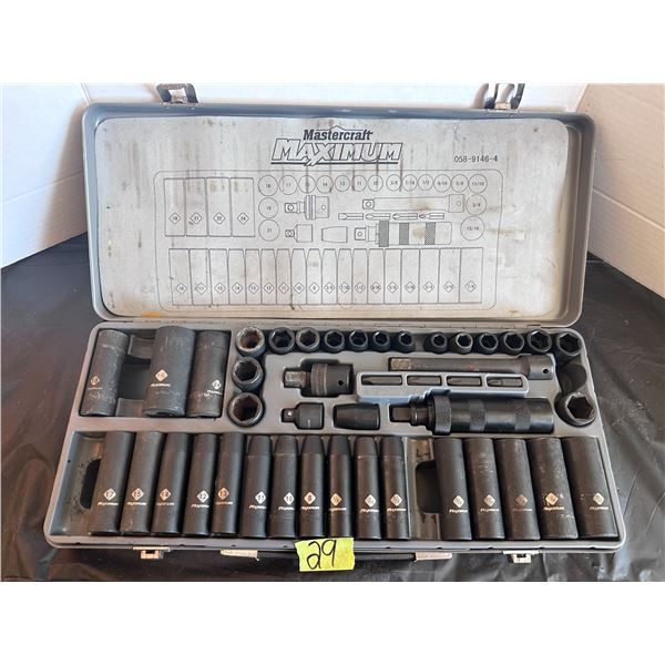 Mastercraft socket set - pieces missing