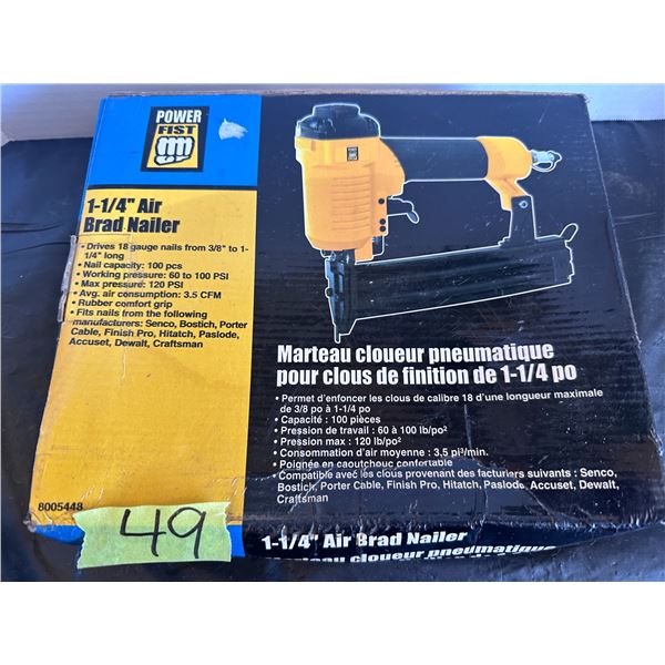 Power Fist 1-1/4" brand nailer