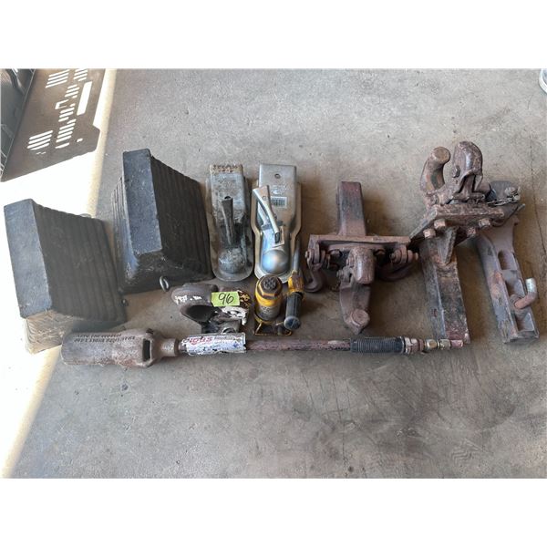 Wheels blocks, bumper hitches, torch head and more