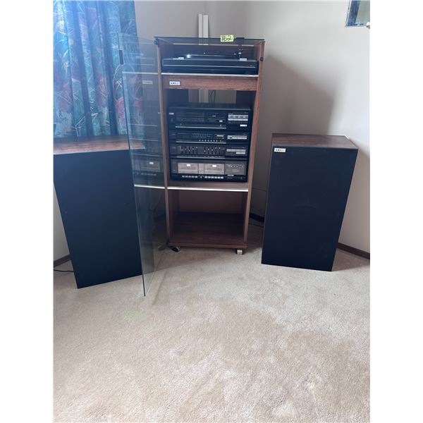LXI series stereo with all the componants, speakers and turn table, tuner, equalizer, cassette deck