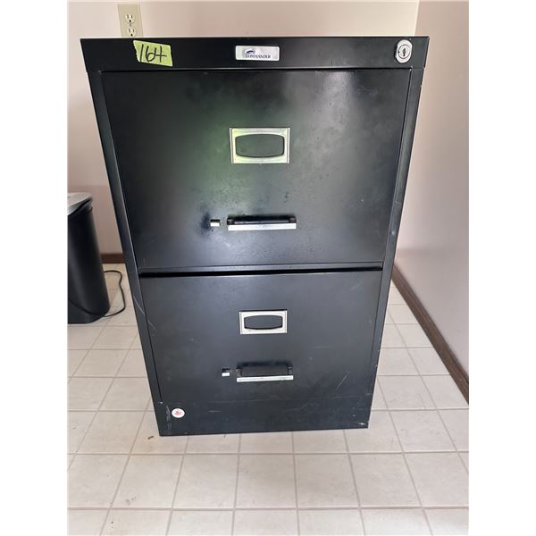 2 Drawer metal file cabinet