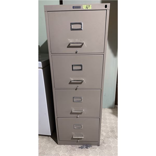 4 Drawer metal file cabinet