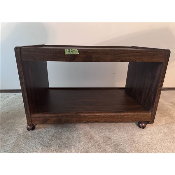 Side table on casters