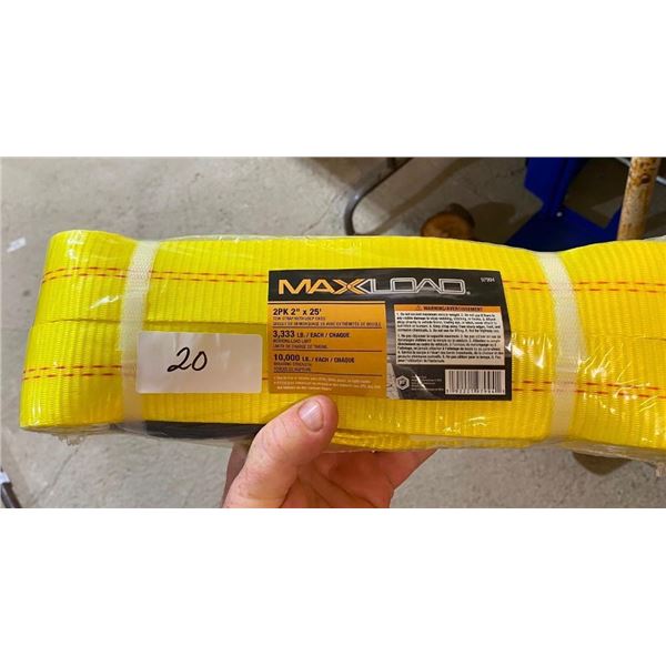 2 OF 2INX25FT TOW STRAPS