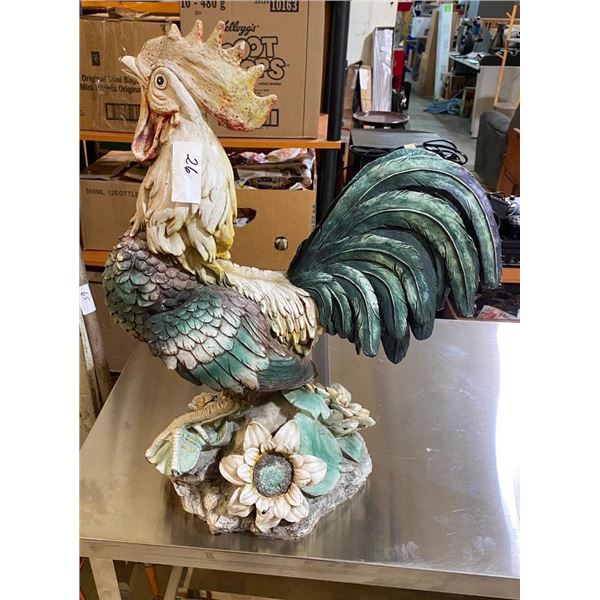 LARGE ROOSTER DECORATION