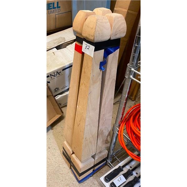SET OF 4 OF 30IN WOODEN TABLE LEGS