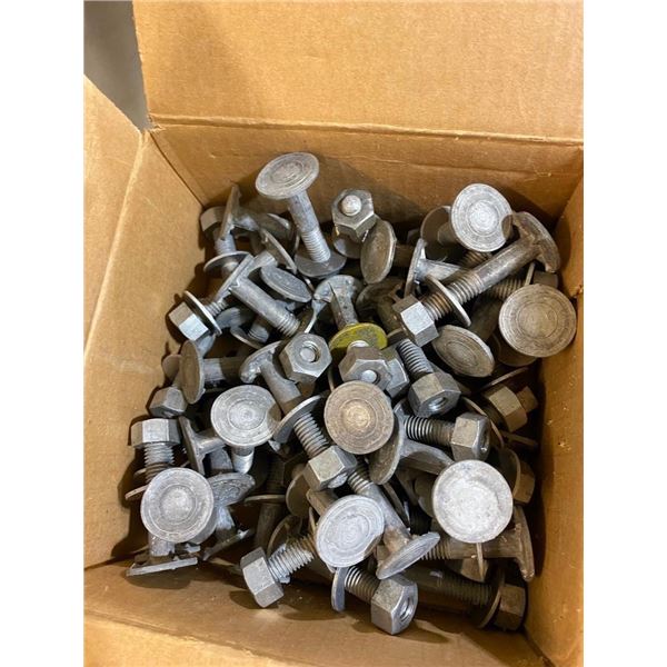 50 ALUMINIUM BOLTS WITH NUTS - 2.5IN