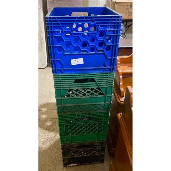 4 MILK CRATES