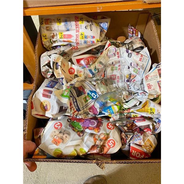 BOX LOT OF ASSORTED WINE GLASSES AND COCKTAIL GLASSES